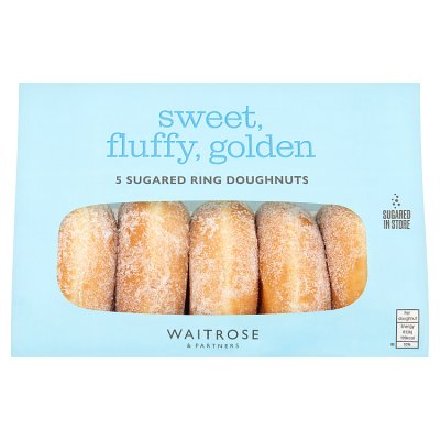 5 Sugared Ring Doughnuts