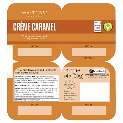 Waitrose Crème Caramel