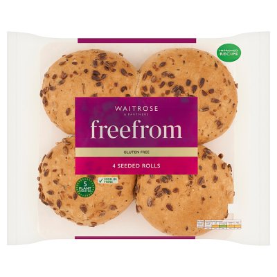 Waitrose Free From 4 Seeded Rolls