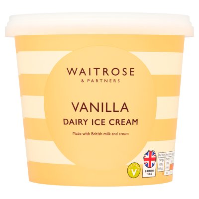 Waitrose Vanilla Dairy Ice Cream