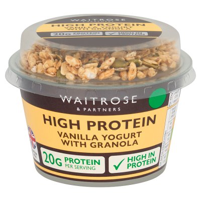 High Protein Vanilla Yogurt with Granola