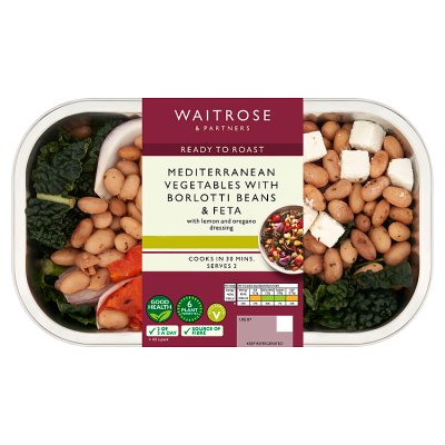 Mediterranean Vegetables with Borlotti Beans & Feta