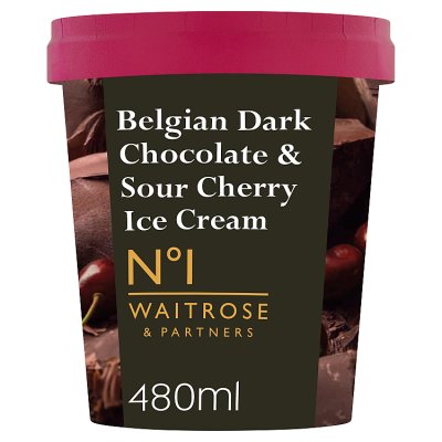 No.1 Belgian Dark Chocolate & Sour Cherry Ice Cream
