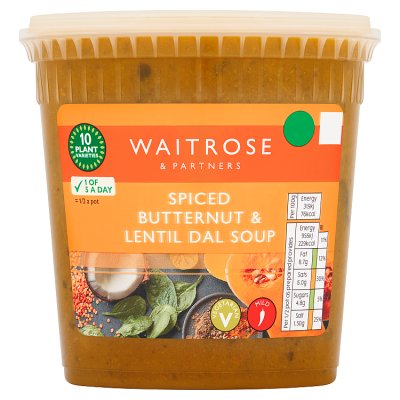 Spiced Butternut & Lentil Dal Soup