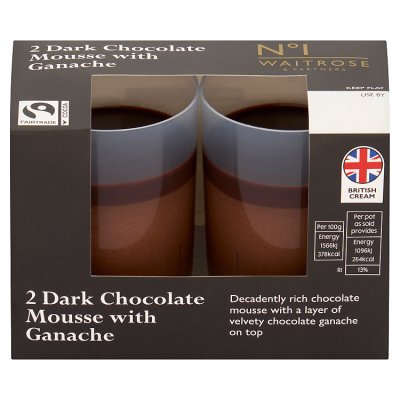 No.1 2 Dark Chocolate Mousse with Ganache