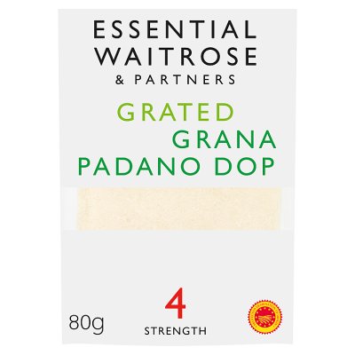 Waitrose Grana Padano DOP Grated Cheese Strength 4