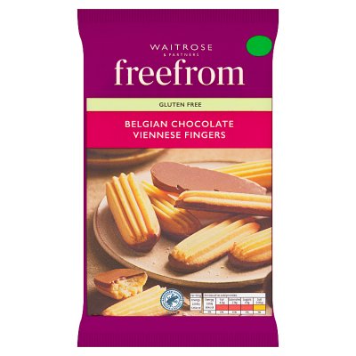 Waitrose Free From 8 Belgian Chocolate Viennese Fingers