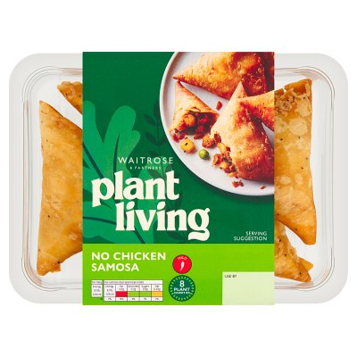 Waitrose PlantLiving No Chicken Vegetarian Samosa