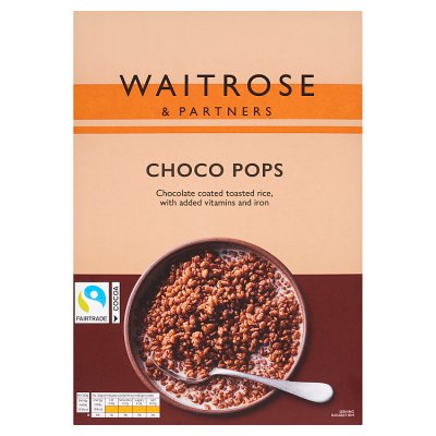 Waitrose Choco Pops 375g