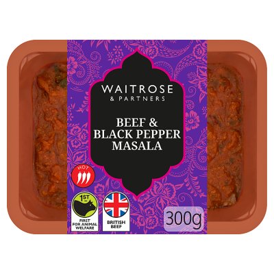 Waitrose Beef & Black Pepper Masala