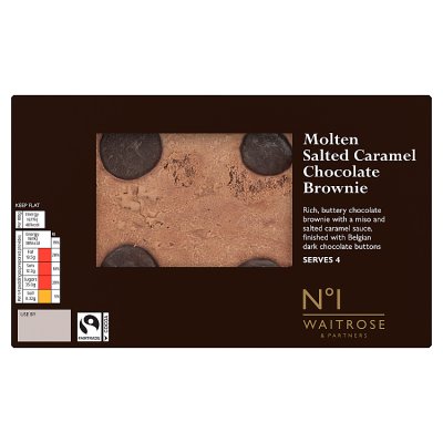 No.1 Molten Salted Caramel Chocolate Brownie