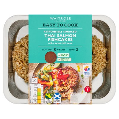 Waitrose Easy to Cook Thai Salmon Fishcakes