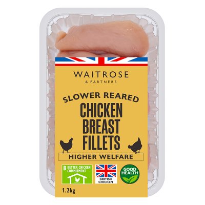 Waitrose Slower Reared Chicken Breast Fillets - XL Pack