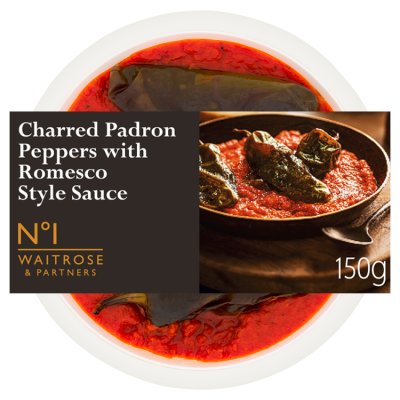 No.1 Charred Padron Peppers & Romesco Style Sauce