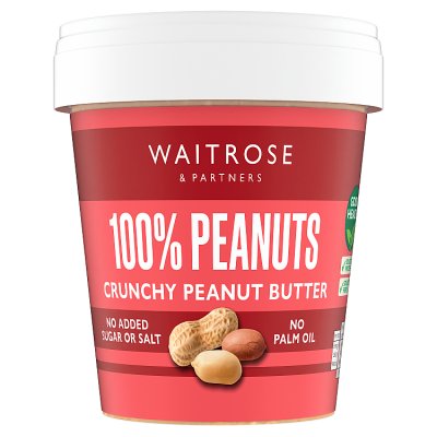 Waitrose 100% Nuts Crunchy Peanut Butter
