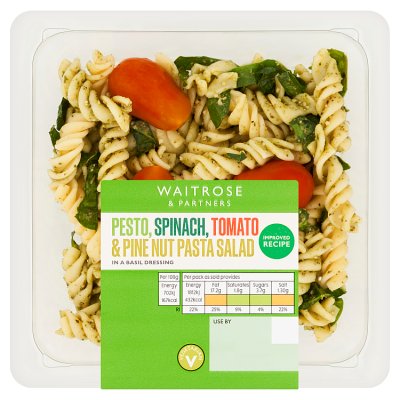 Waitrose Pesto, Spinach, Tomato & Pine Nut Pasta Salad