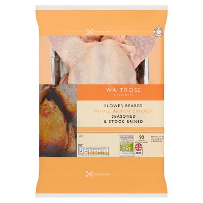 Waitrose Stock Brined Whole Chicken
