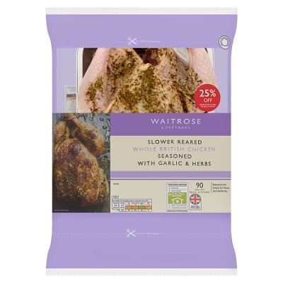 Waitrose Whole Chicken with Garlic & Herbs