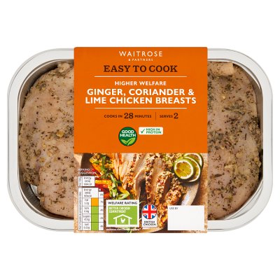 Easy to Cook Ginger, Coriander & Lime Chicken Breasts