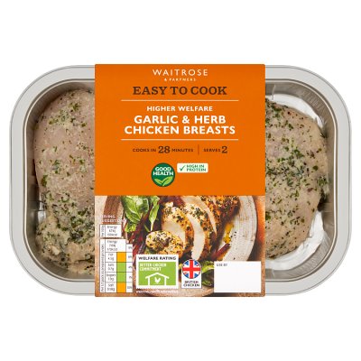 Easy to Cook Garlic & Herb Chicken Breasts