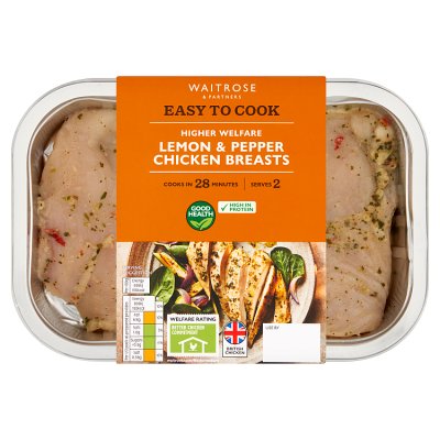 Easy To Cook Lemon & Pepper Chicken Breasts