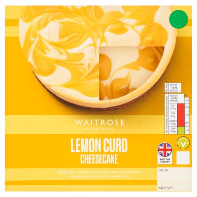 Waitrose Lemon Curd Swirl Cheesecake