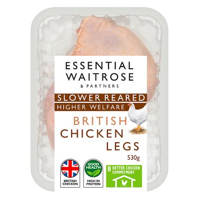Waitrose Slower Reared Chicken Legs, Skin-on & Bone-in