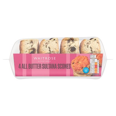 Waitrose 4 All Butter Sultana Scones