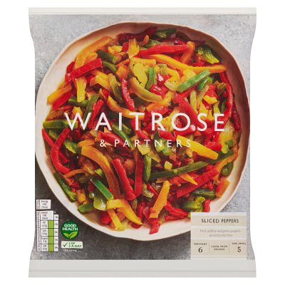 Waitrose Frozen Sliced Peppers
