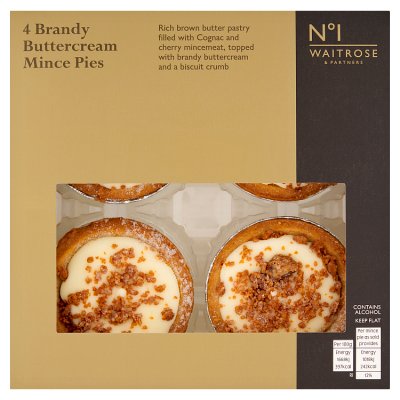 Waitrose Brandy Buttercream Mince Pies
