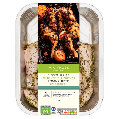Waitrose Lemon & Thyme Spatchcock Chicken