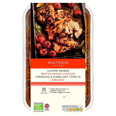 Waitrose Parmesan & Sunblush Tomato Deboned Chicken