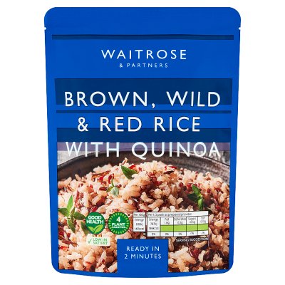 Waitrose Brown, Wild & Red Rice with Quinoa