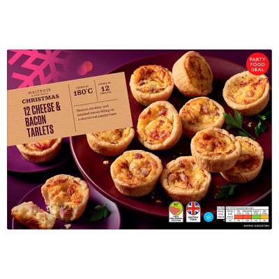 Waitrose 12 Cheese & Bacon Mini Tartlets