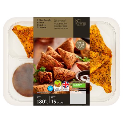 No.1 8 Handmade Butter Chicken Samosas