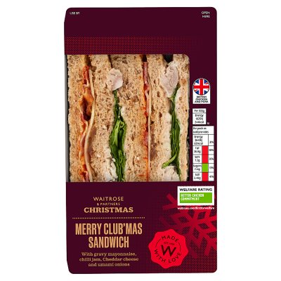 Waitrose Christmas Merry Club'mas Sandwich