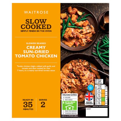 Waitrose Slow Cooked Creamy Sun-Dried Tomato Chicken