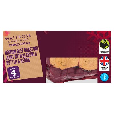 Waitrose Beef Roasting Joint with Butter and Herbs