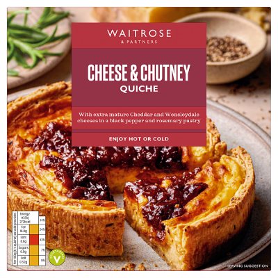 Waitrose Cheese & Chutney Quiche