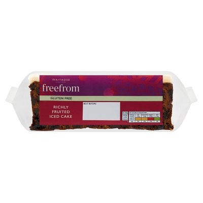 Waitrose Free From Richly Fruited Iced Cake