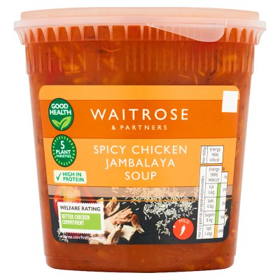 Waitrose Spicy Chicken Jambalaya Soup
