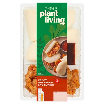 Waitrose Plant Living Crispy Mushroom Bao Bun Kit