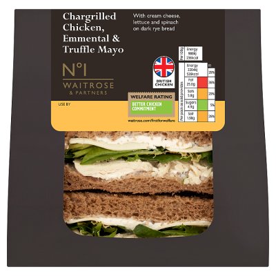 No.1 Chargrilled Chicken, Emmental & Truffle Mayo Sandwich