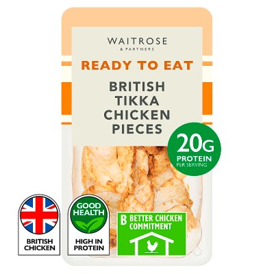 Waitrose Cooked British Tikka Chicken Pieces