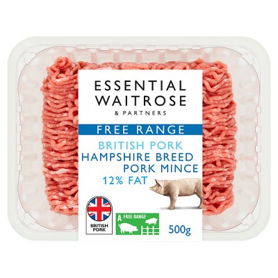 Essential Free Range Pork Mince 12% Fat