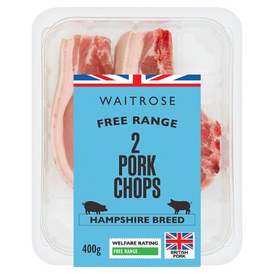 Waitrose Free Range 2 Pork Chops