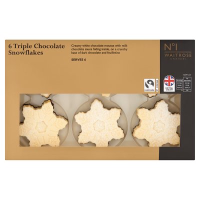 No.1 6 Triple Chocolate Snowflakes