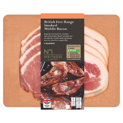 No.1 British Free Range Smoked Middle Bacon