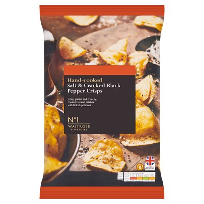 No.1 Hand-Cooked Salt & Cracked Black Pepper Crisps