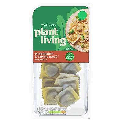 Waitrose Plant Living Mushroom & Lentil Ragù Ravioli